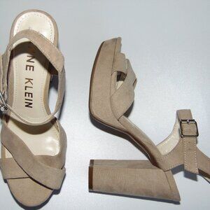 Anne Klein Suede Block Heels